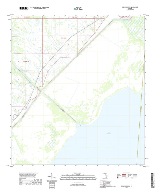 Okeechobee SW Florida US Topo Map Image