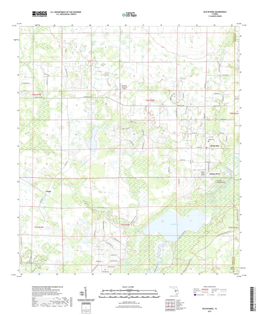 Old Myakka Florida US Topo Map Image