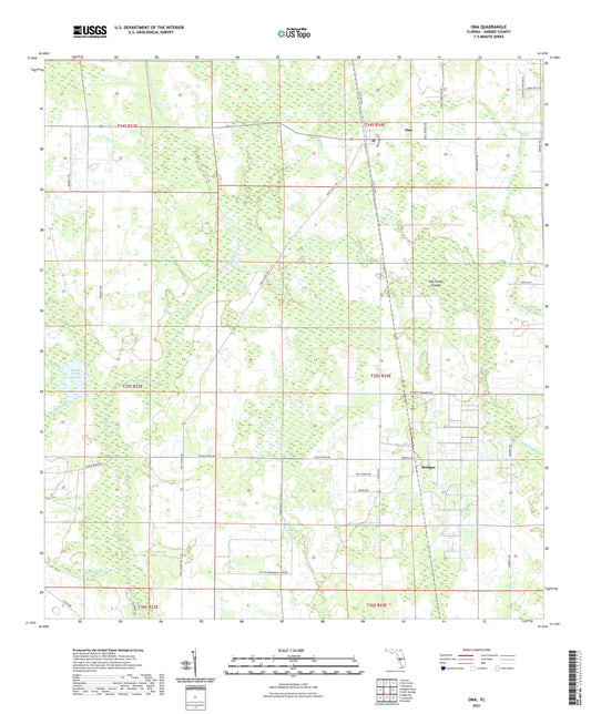 Ona Florida US Topo Map Image