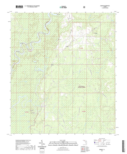 Orange Florida US Topo Map Image
