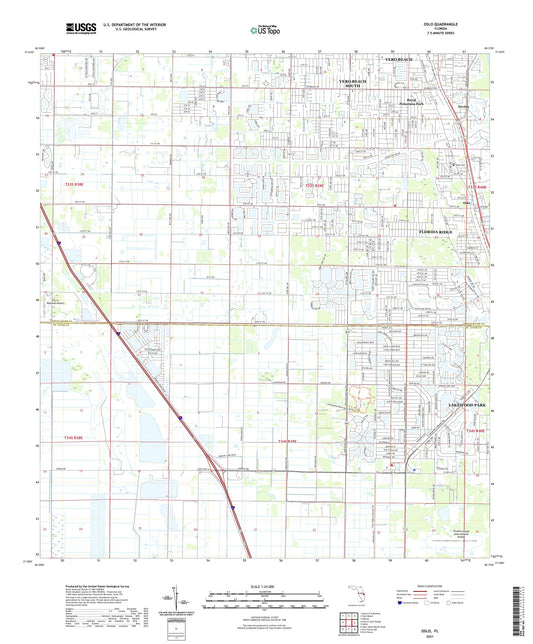 Oslo Florida US Topo Map Image