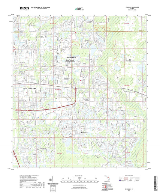 Oviedo SW Florida US Topo Map Image