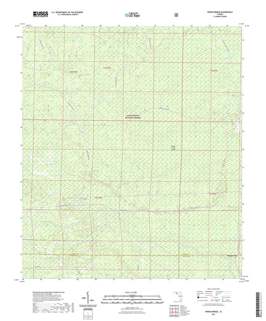 Owens Bridge Florida US Topo Map Image