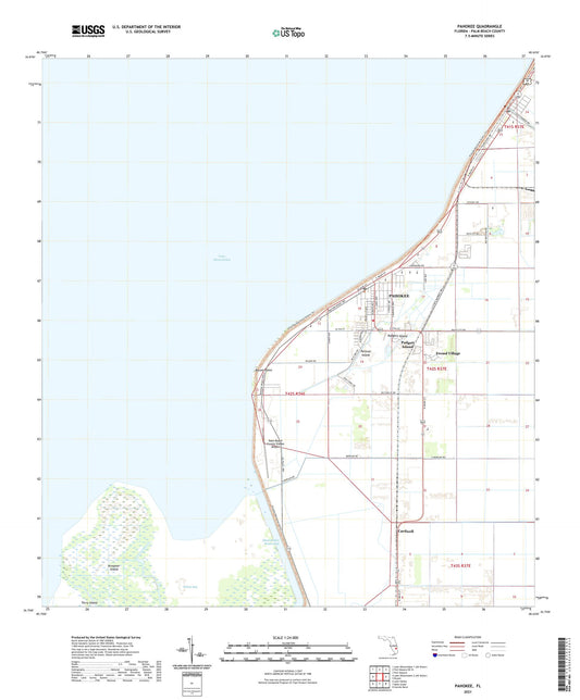 Pahokee Florida US Topo Map Image