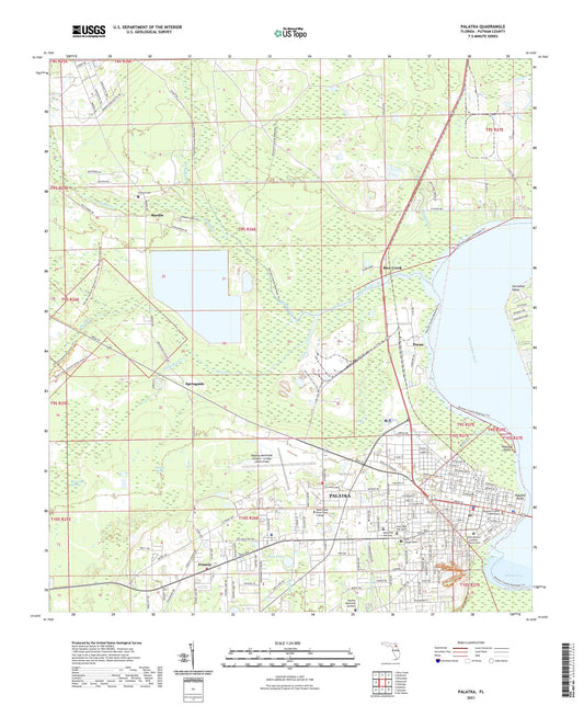 Palatka Florida US Topo Map Image