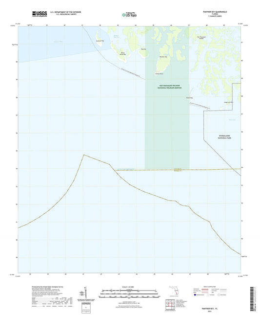 Panther Key Florida US Topo Map Image