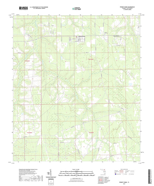Penney Farms Florida US Topo Map Image