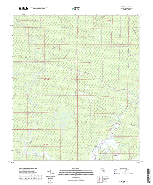 Pickett Bay Florida US Topo Map Image