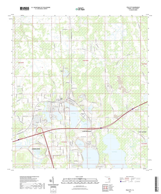 Polk City Florida US Topo Map Image