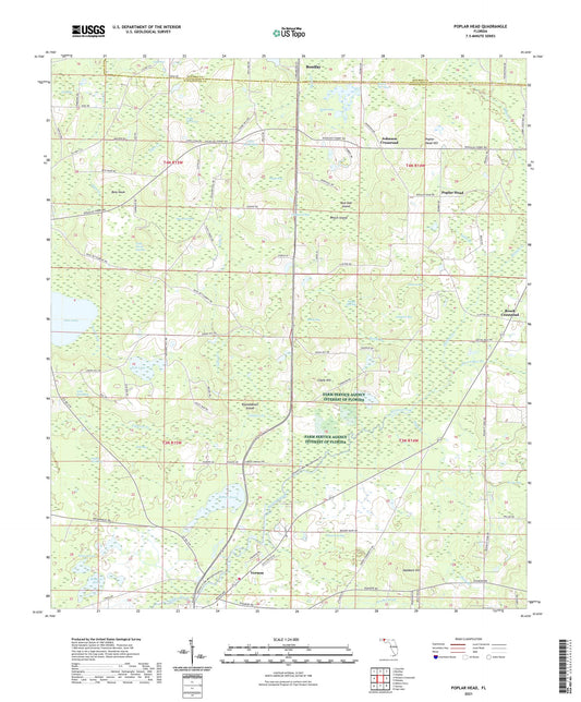 Poplar Head Florida US Topo Map Image