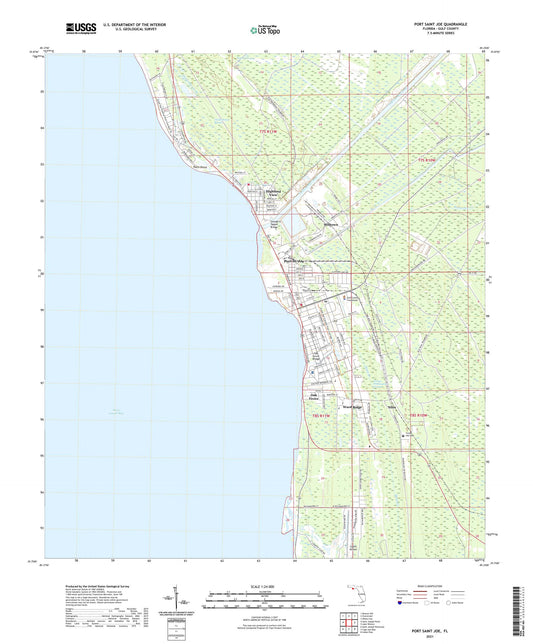 Port Saint Joe Florida US Topo Map Image