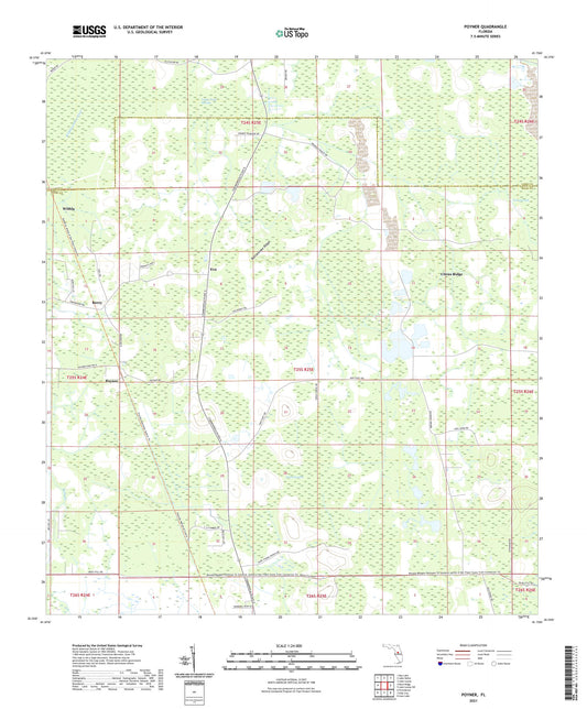 Poyner Florida US Topo Map Image