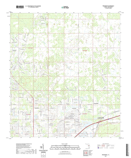 Providence Florida US Topo Map Image