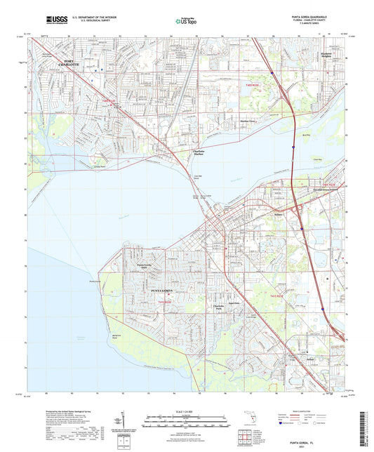 Punta Gorda Florida US Topo Map Image