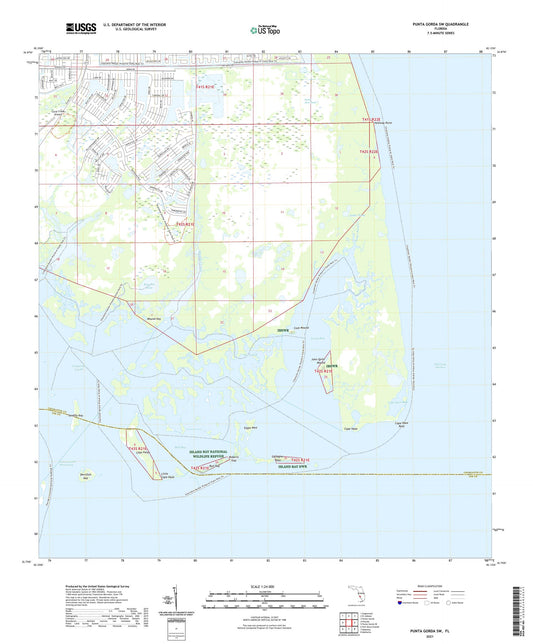Punta Gorda SW Florida US Topo Map Image