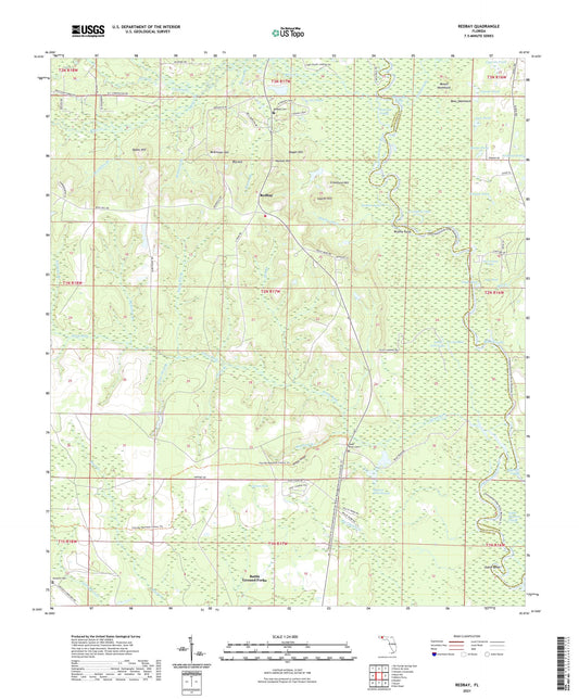 Redbay Florida US Topo Map Image