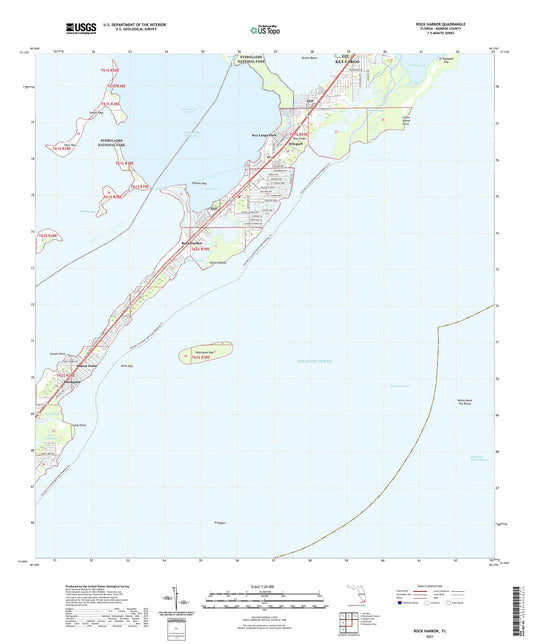 Rock Harbor Florida US Topo Map Image