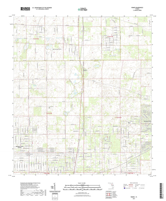 Romeo Florida US Topo Map Image