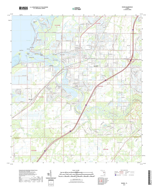 Ruskin Florida US Topo Map Image