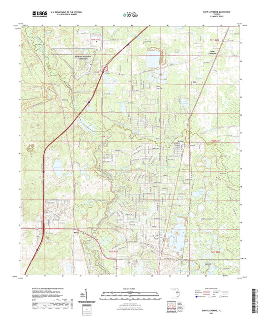 Saint Catherine Florida US Topo Map Image