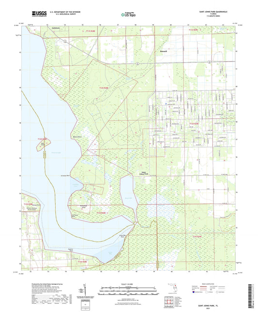 Saint Johns Park Florida US Topo Map Image