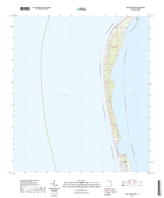Saint Joseph Point Florida US Topo Map Image