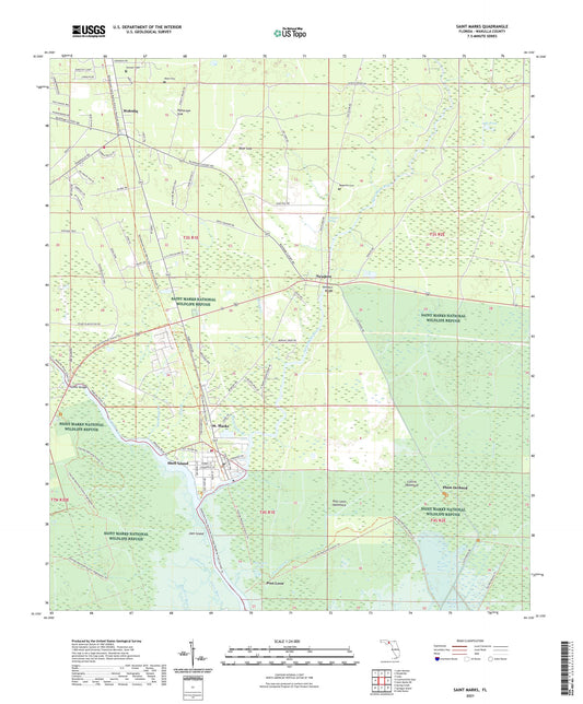 Saint Marks Florida US Topo Map Image