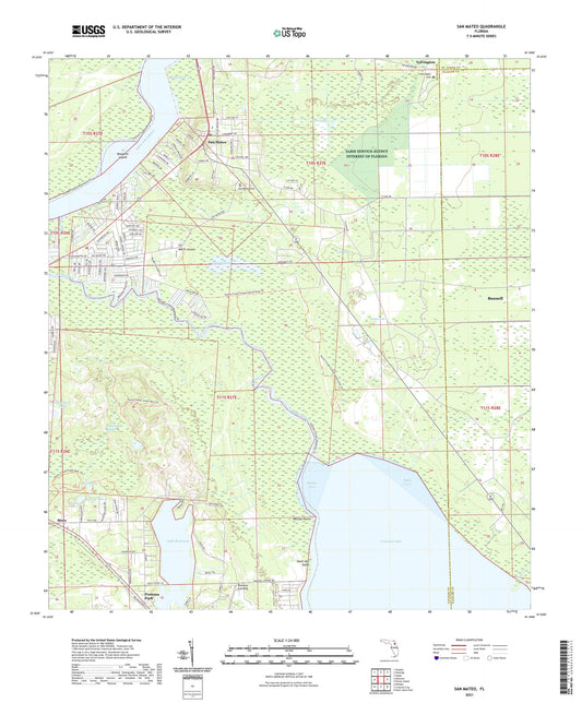 San Mateo Florida US Topo Map Image