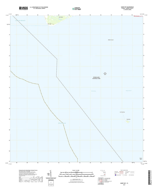 Sandy Key Florida US Topo Map Image
