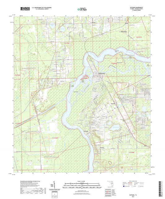 Satsuma Florida US Topo Map Image