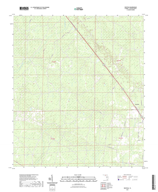 Secotan Florida US Topo Map Image