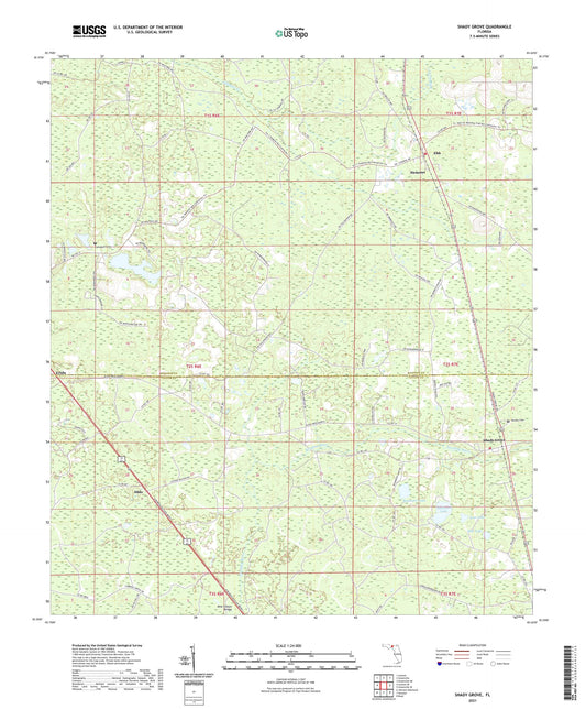 Shady Grove Florida US Topo Map Image