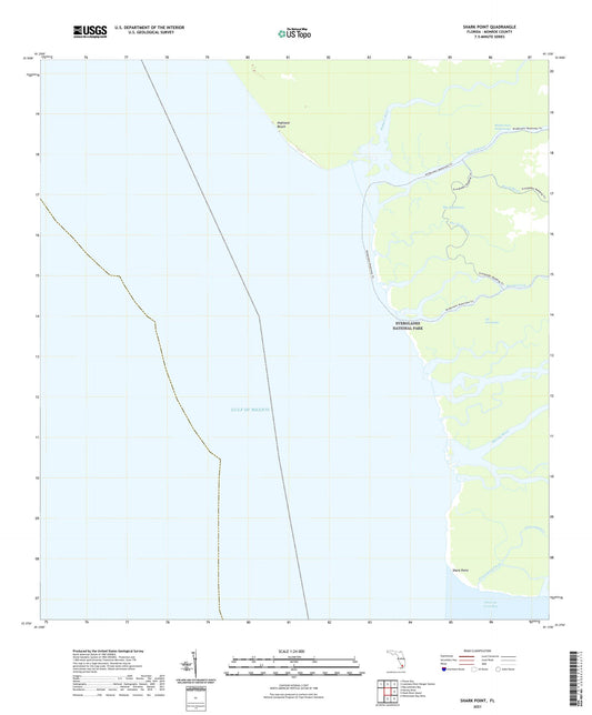 Shark Point Florida US Topo Map Image