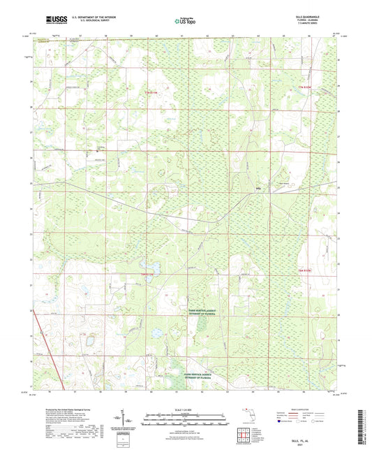 Sills Florida US Topo Map Image