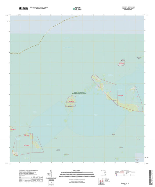 Snipe Keys Florida US Topo Map Image