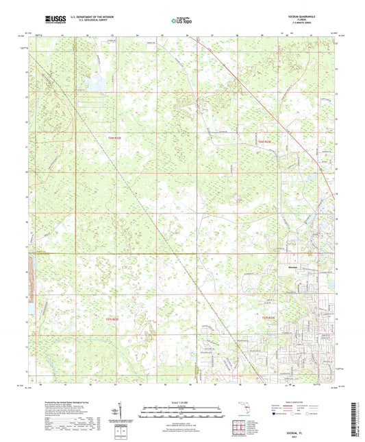 Socrum Florida US Topo Map Image
