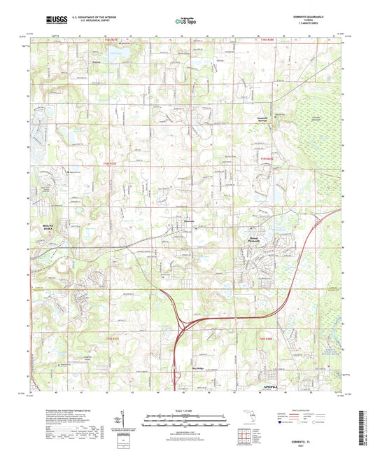 Sorrento Florida US Topo Map Image