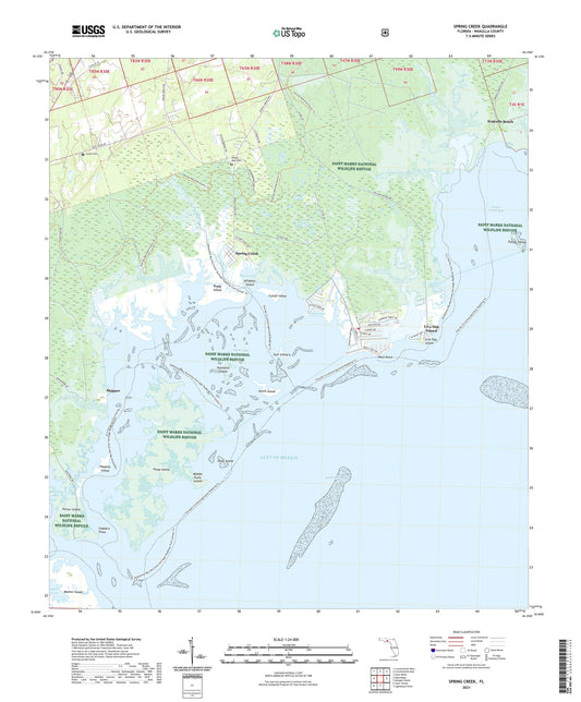 Spring Creek Florida US Topo Map Image