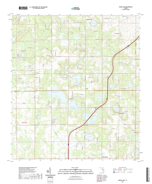 Spring Lake Florida US Topo Map Image