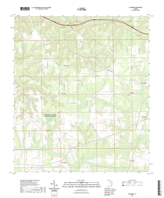Sycamore Florida US Topo Map Image