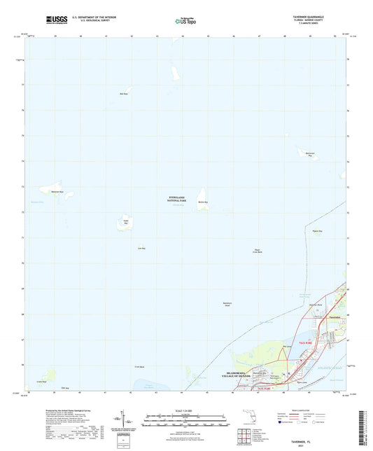 Tavernier Florida US Topo Map Image