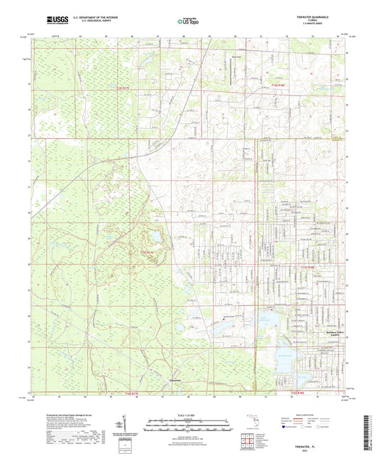 Tidewater Florida US Topo Map Image