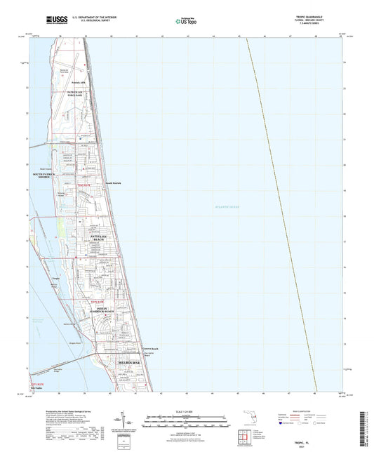 Tropic Florida US Topo Map Image