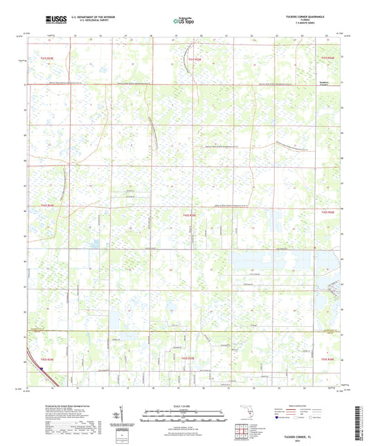 Tuckers Corner Florida US Topo Map Image