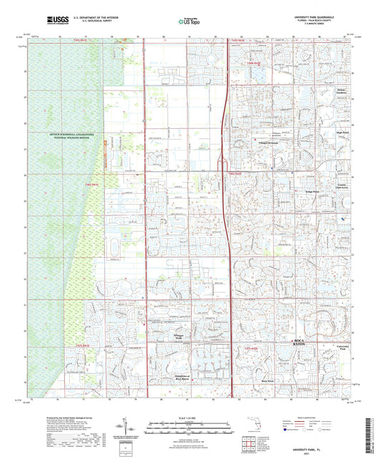 University Park Florida US Topo Map Image