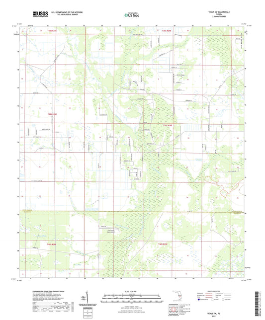 Venus SW Florida US Topo Map Image