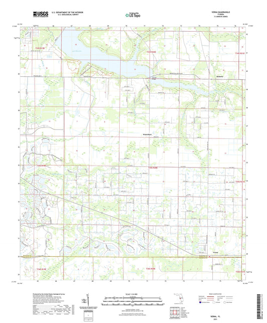 Verna Florida US Topo Map Image