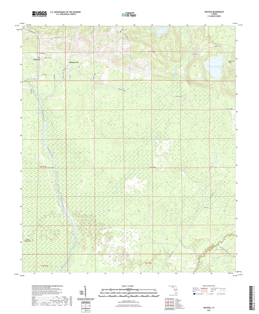 Wacissa Florida US Topo Map Image