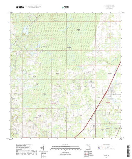 Wahoo Florida US Topo Map Image