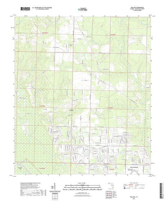 Wallace Florida US Topo Map Image